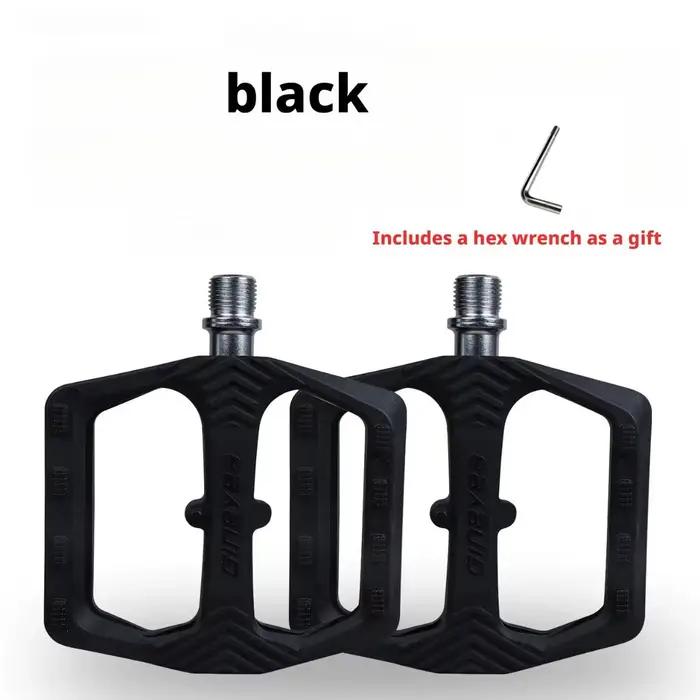Pédales de vélo en nylon GINEYEA M857S, 9/16 pouces, durables, légères, antidérapantes, multicolores