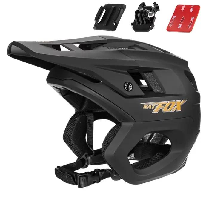 BATFOX nouveau casque de vélo 3/4 demi-casque VTT course Protection d'oreille intégrée casque de cyc