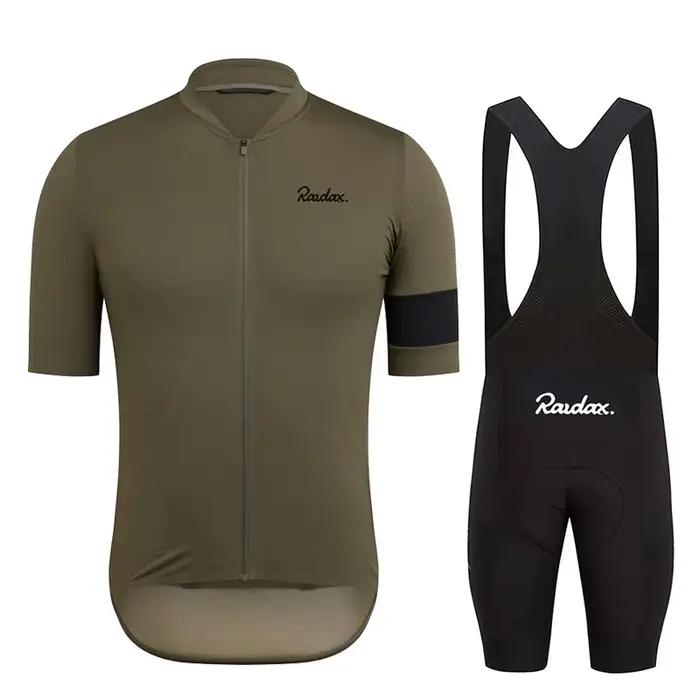 Raudax hommes à manches courtes cyclisme maillot ensembles Ropa Ciclismo Hombre été cyclisme vêtemen