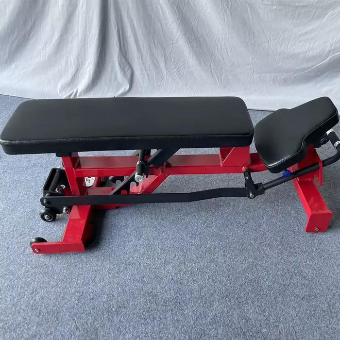 Banc de musculation multifonctionnel réglable et pliable pour salle de sport, incluant des positions