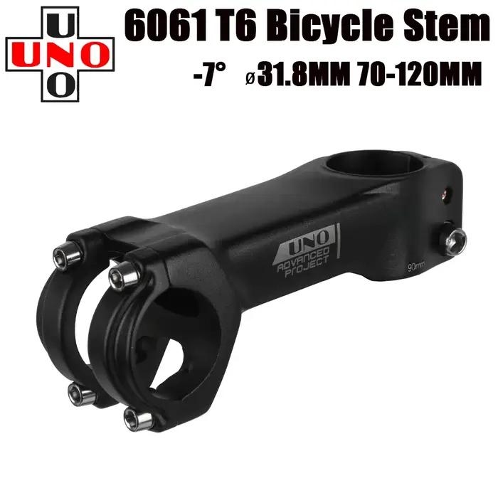 UNO tige de vélo ultralégère tige de vélo de route fourche-7 degrés 28.6mm 31.8mm 70/80/90/100/110/1
