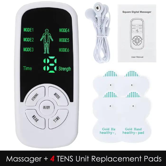 Stimulateur musculaire électrique, 6 Modes, Mini masseur de colonne cervicale, appareil de Massage m