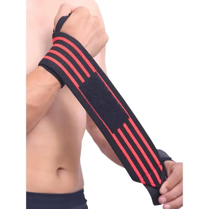 1 pièce de protège-poignets élastiques de sport et de sangles de compression robustes pour la muscul
