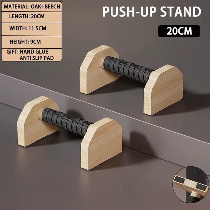 Support de pompes barres de poussée en bois exercice Parallettes antidérapantes supports de poignée 