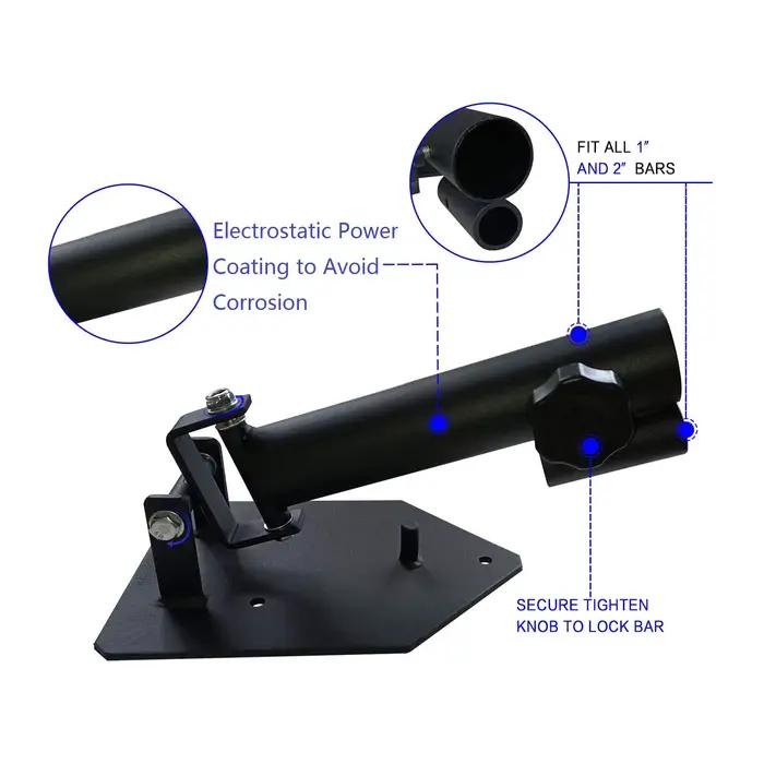 Station de musculation portable et résistante à 360 °, base T-bar de luxe, plateforme de renforcemen