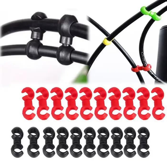 10 pièces/ensemble S boucle dérailleur de frein de vélo Clips de changement de vitesse boucle câble 