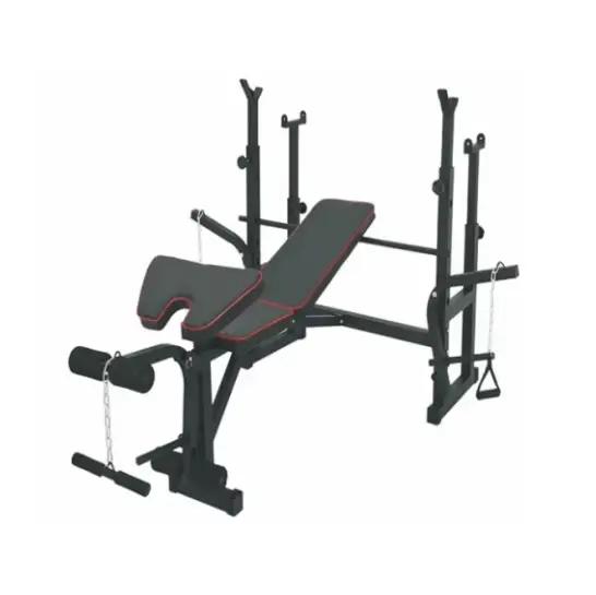 Banc de musculation pliable et réglable en métal durable avec logo personnalisé, capacité de 250 kg,