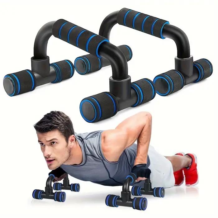 1 paire de barres de musculation ergonomiques pour hommes - Supports d'entraînement de force portabl