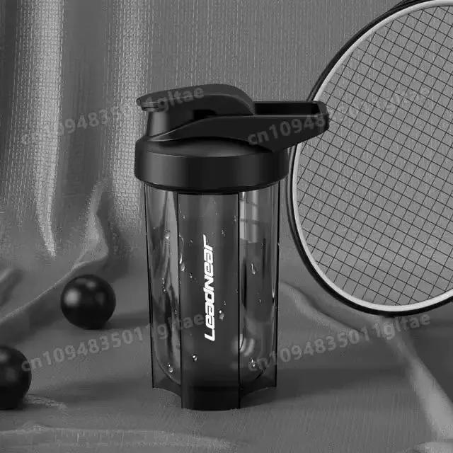 Bouteille de sport portable R30Max pour mélanger les protéines en poudre en extérieur + Bouteille d'