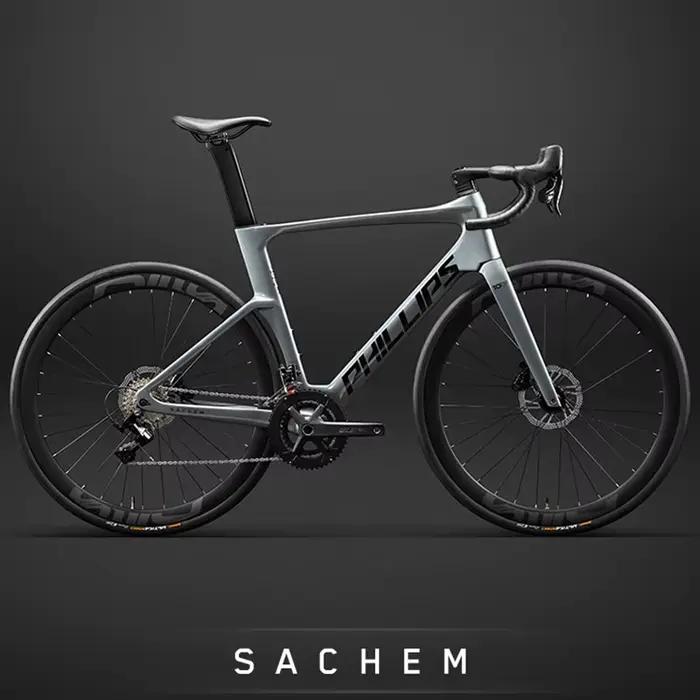 Vélo de gravier en fibre de carbone, vélo de route de course, vélo de route en carbone, guidon incur