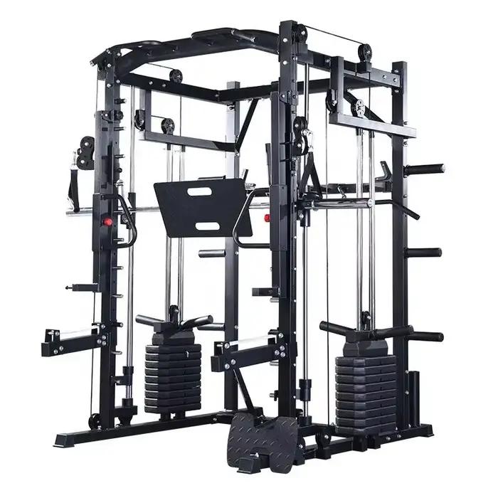 Machine Smith professionnelle d'usine, Power Cage, Gantry de musculation, Rack à squats domestique, 