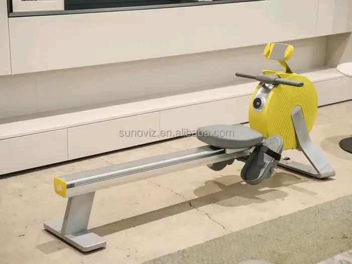 Machine à ramer assise à résistance d'air auto-générante - Équipement de fitness cardio pour la mais