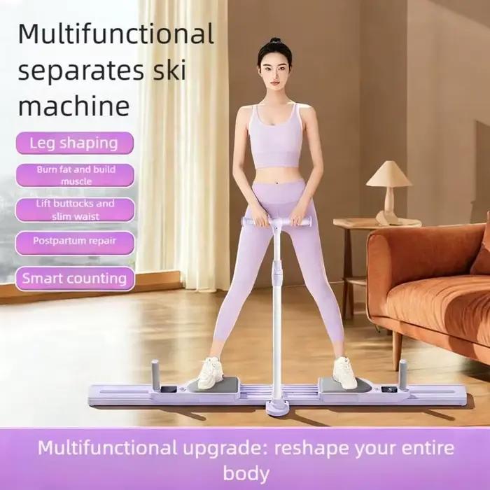 Appareil d'exercice pour les jambes, entraîneur Ski pliable, multifonction, réglable, renforcement d