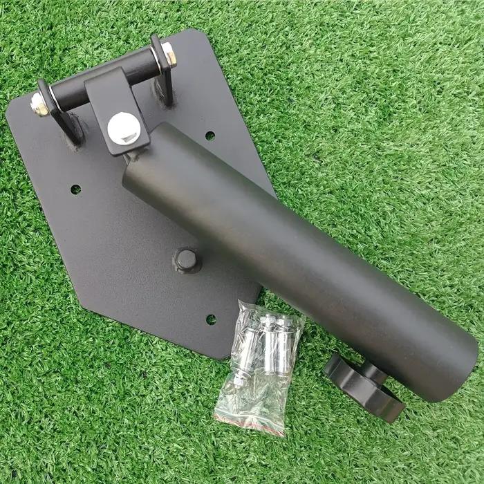 Station de musculation portable et résistante à 360 °, base T-bar de luxe, plateforme de renforcemen