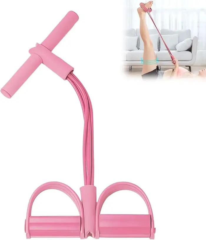 Bandes de résistance pour salle de sport à domicile – 4 tubes élastiques pour les entraînements comp
