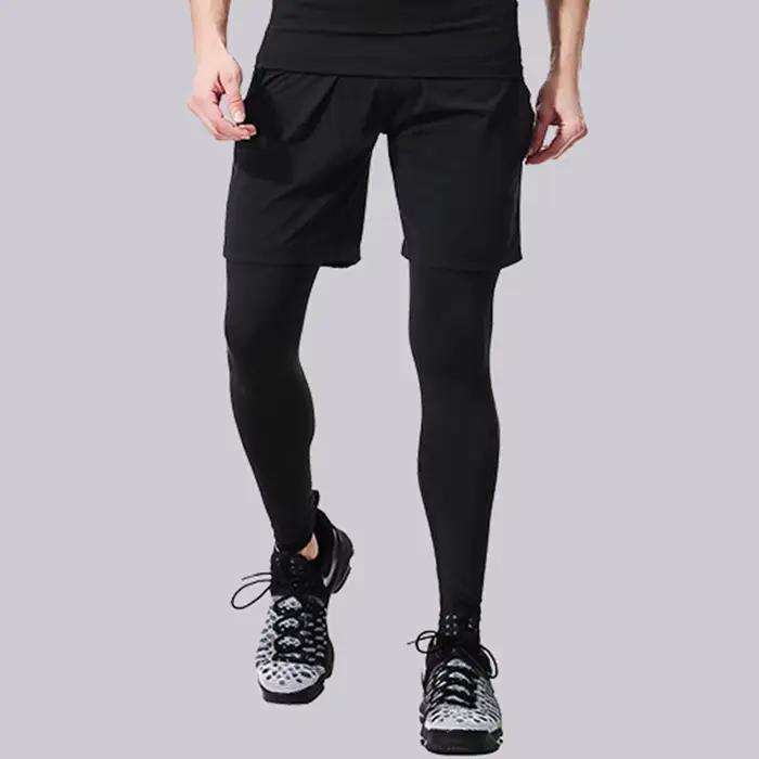 Pantalon de sport de compression à séchage rapide pour hommes, collants de fitness, leggings de cour