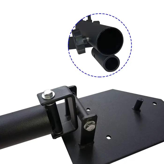 Station de musculation portable et résistante à 360 °, base T-bar de luxe, plateforme de renforcemen