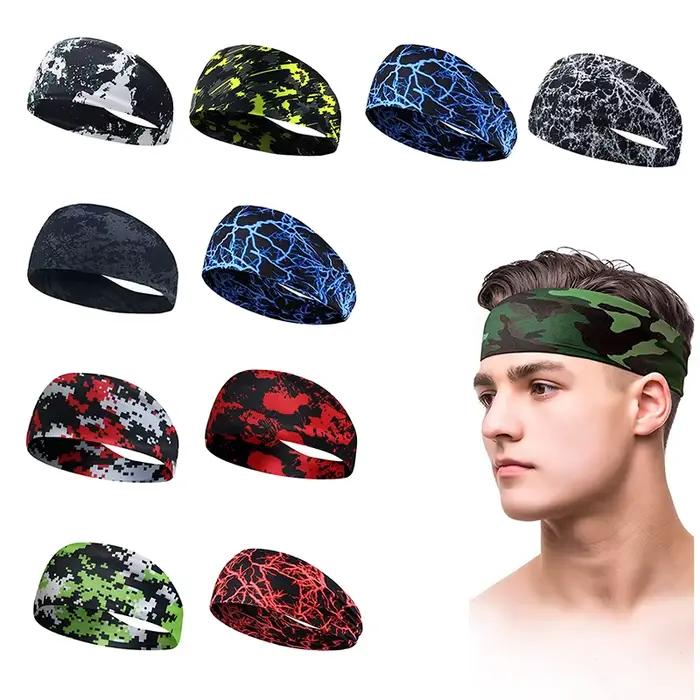 1PC unisexe Fitness Anti-transpiration bande course bandeau sport absorbant Yoga cheveux
