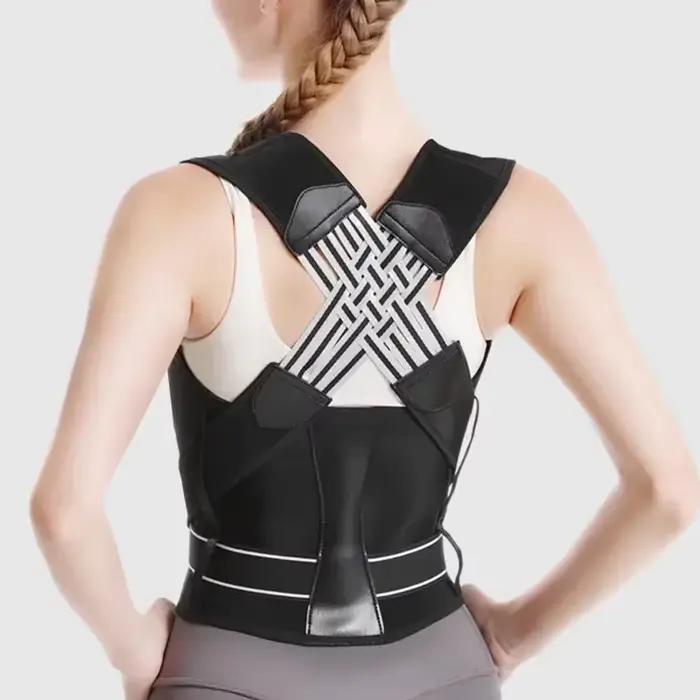 Ceinture de Correction Posturale pour le Dos, Confortable et Réglable, Unisexe, pour Redresser la Co