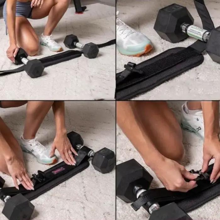Ceinture lestée pour entraînement de la taille, avec résistance réglable, conception ergonomique, po