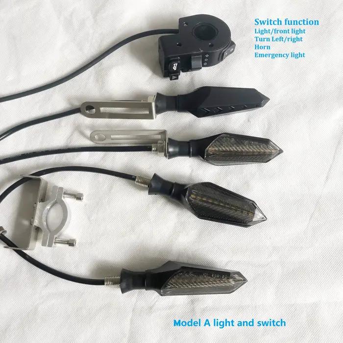 Clignotant LED 48v 60v pour vélo et Scooter électrique, clignotant étanche pour moto, clignotant pou