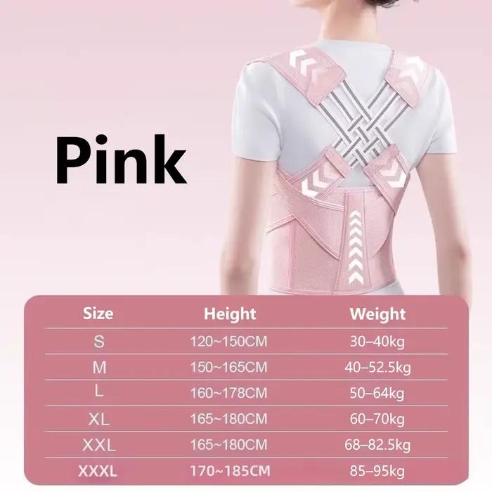 Correcteur de posture dorsal pour femmes et hommes, redresseur d'épaules réglable, soutien dorsal co