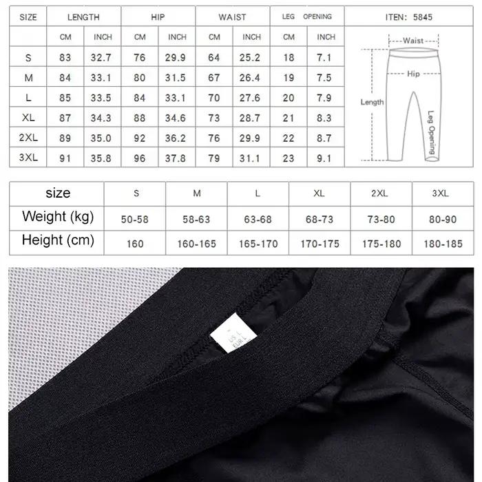 Pantalon de sport de compression à séchage rapide pour hommes, collants de fitness, leggings de cour