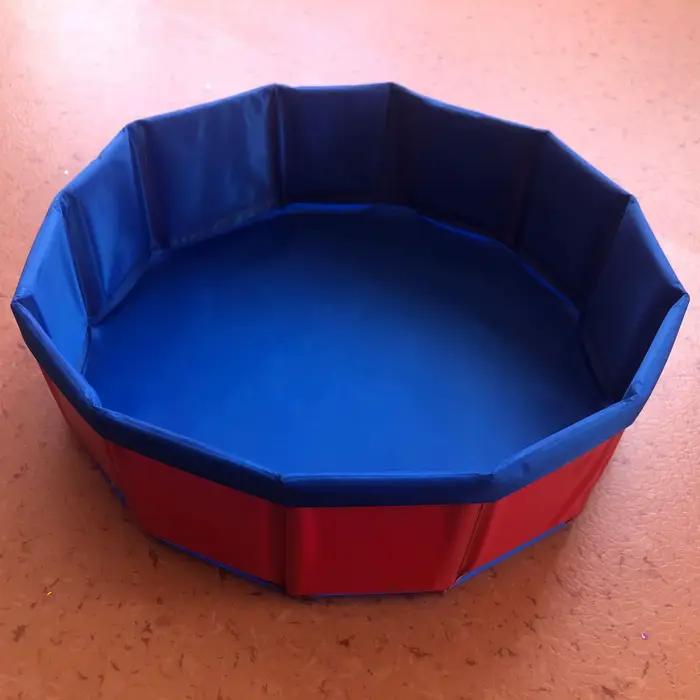Baignoire bleue pour chien, pour usage intérieur et extérieur, adaptée à toutes les races de chiens,