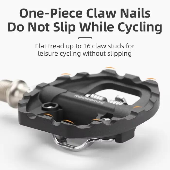 ROCKBROS pédales de vélo roulement scellé étanche anti-dérapant taquet plat en Nylon une pièce pédal