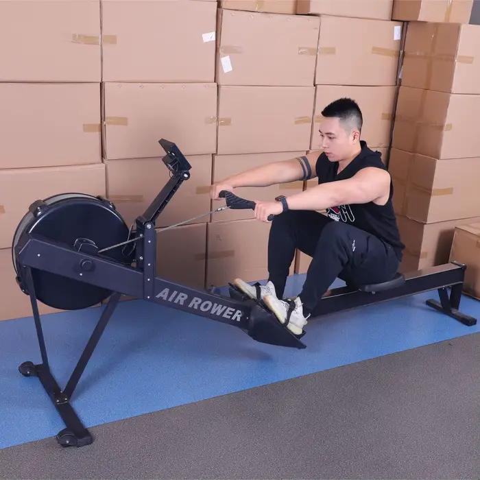 Appareil de cardio-training à rames avec ventilateur pour usage commercial