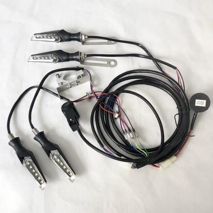Clignotant LED 48v 60v pour vélo et Scooter électrique, clignotant étanche pour moto, clignotant pou