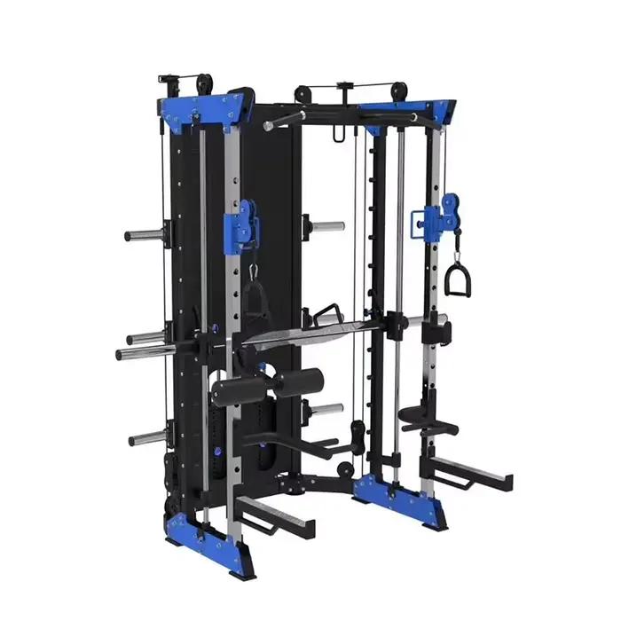 Machine Smith multifonctionnelle professionnelle et robuste pour exercices des jambes – Équipement d
