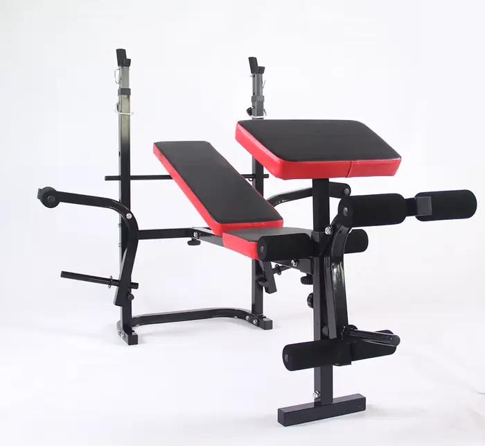 Banc de musculation à domicile pour entraînement de force, presse à jambes, entraînement avec haltèr