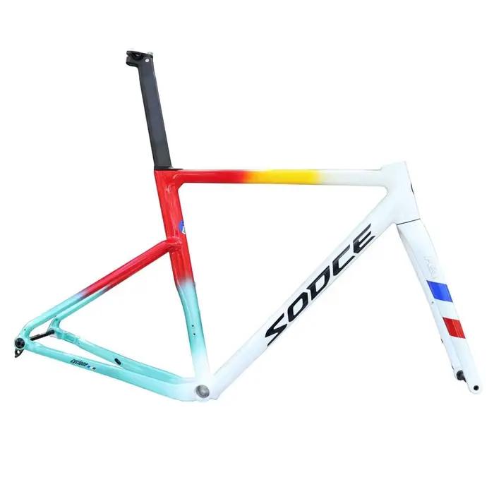 Cadre de vélo de gravier en aluminium, frein à disque BSA 68/73, cadre de vélo de route, 700C * 45C
