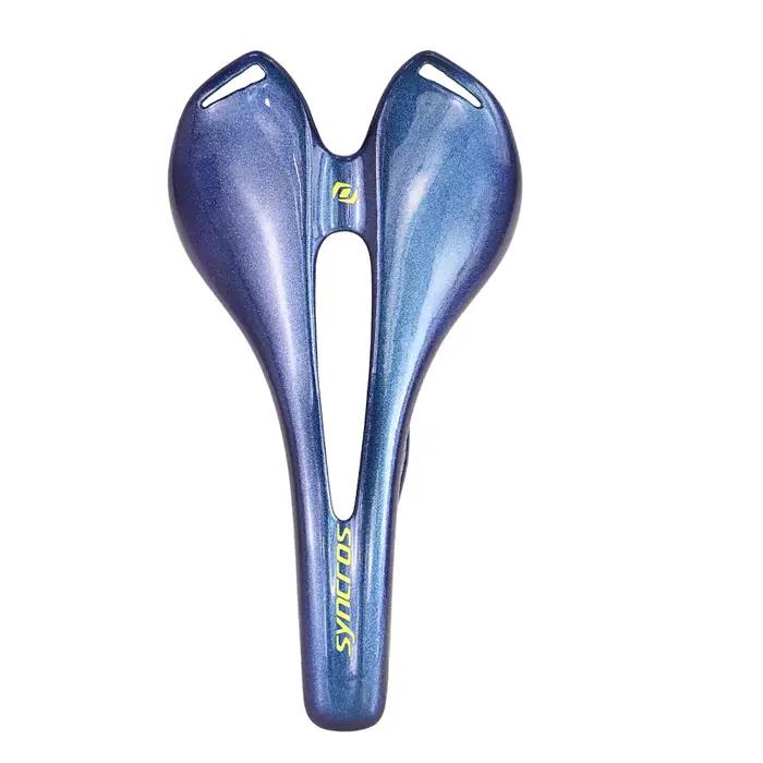 Syncros-Selle de vélo caméléon entièrement en fibre de carbone, bleu, vert brillant, vélo de route e