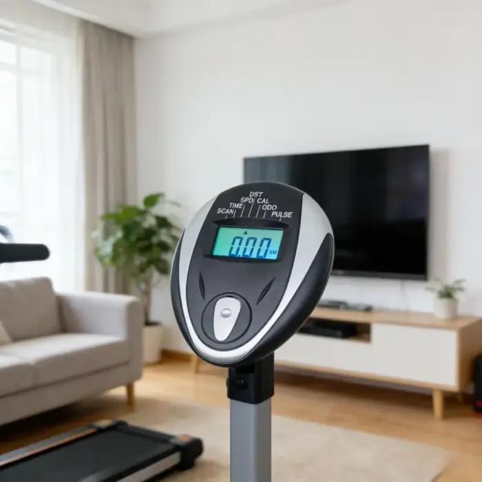 Vélo d'exercice avec écran LCD et contrôle magnétique pour la mesure de la vitesse, de la distance, 