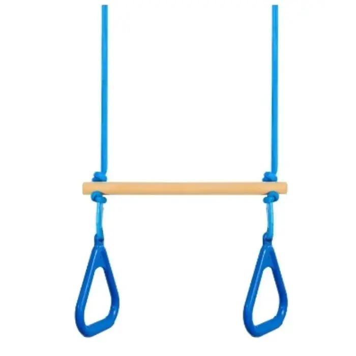 Barre de gymnastique réglable avec anneaux, équipement de jeu sensoriel ergonomique pour enfants et 