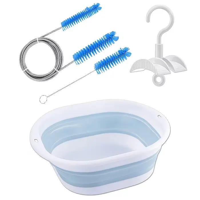 Kit de nettoyage Cpap, utilisé pour nettoyer les tubes, les masques, les harnais et les sangles, 1 b