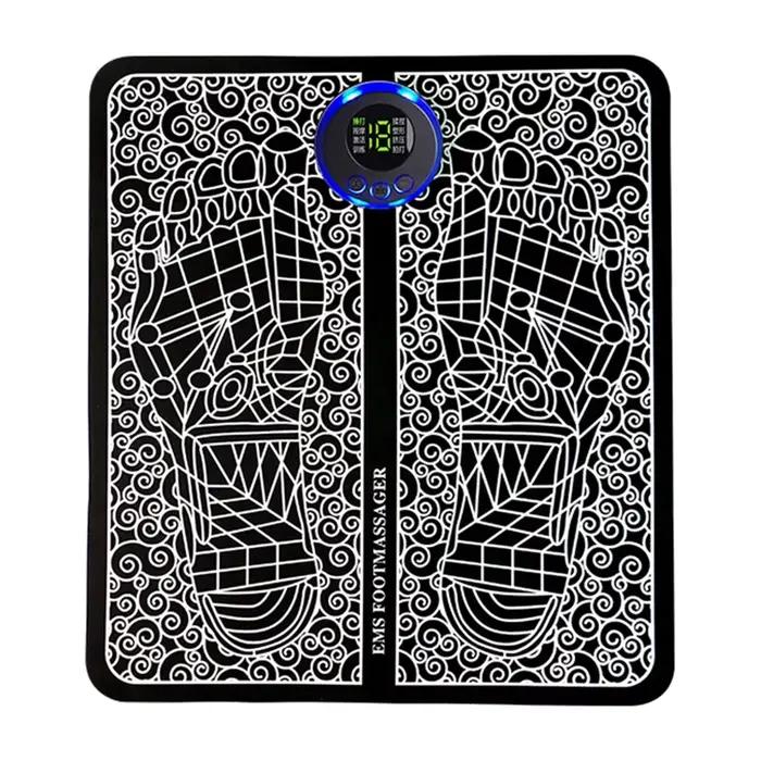 Masseur de circulation sanguine des pieds EMS, 8 modes, stimulateur musculaire des jambes rechargeab