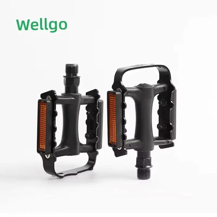 Pédales de vélo de montagne MTB WELLGO Double VM273, pédales à roulements, accessoires antidérapants