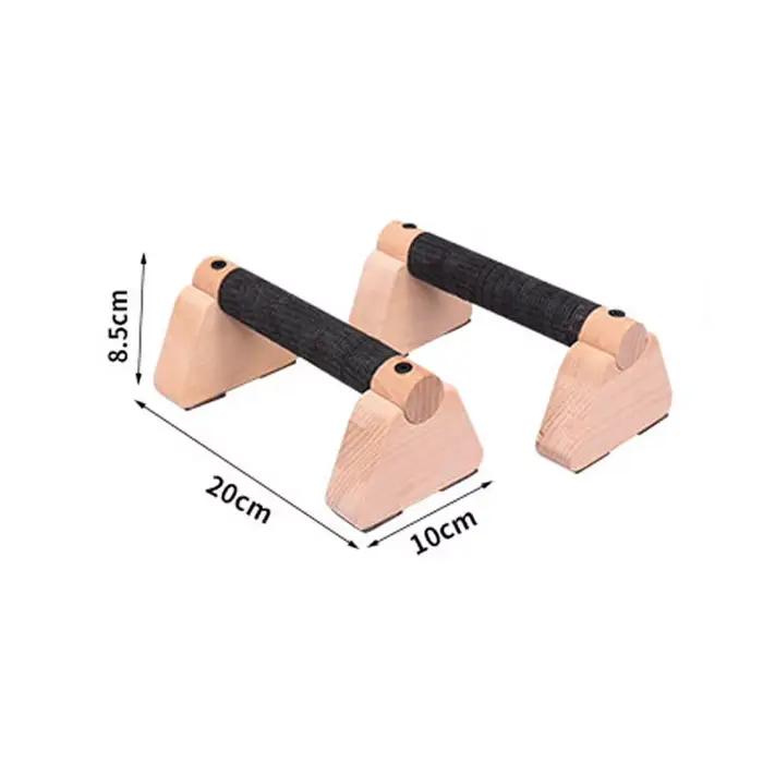 1 paire de barre de calistenie en bois, Parallettes en bois massif, barre de poussée pour les entraî