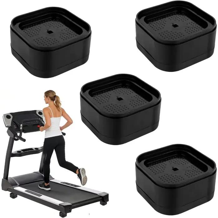 Lot de 4 blocs rehausseurs d'inclinaison pour tapis de course, empilables, réglables en hauteur, ave