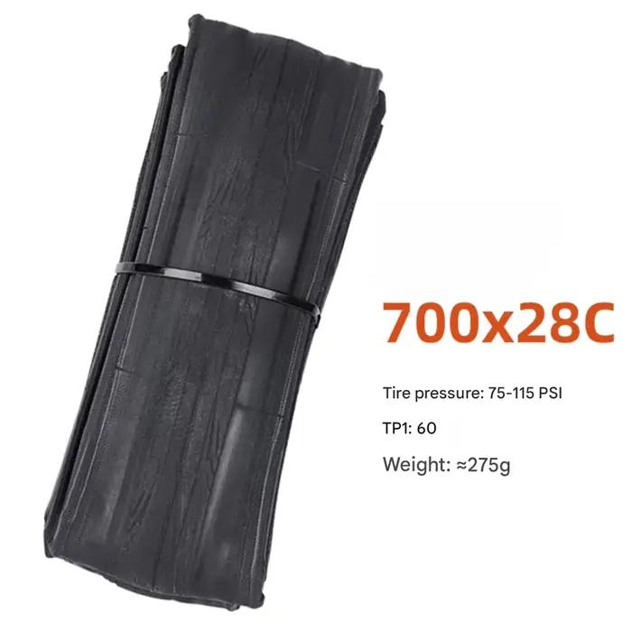 Pneu pliable pour vélo de route 700x28C, 75-115PSI, 60 FOR Tpi, composé de silice, pièces de rechang