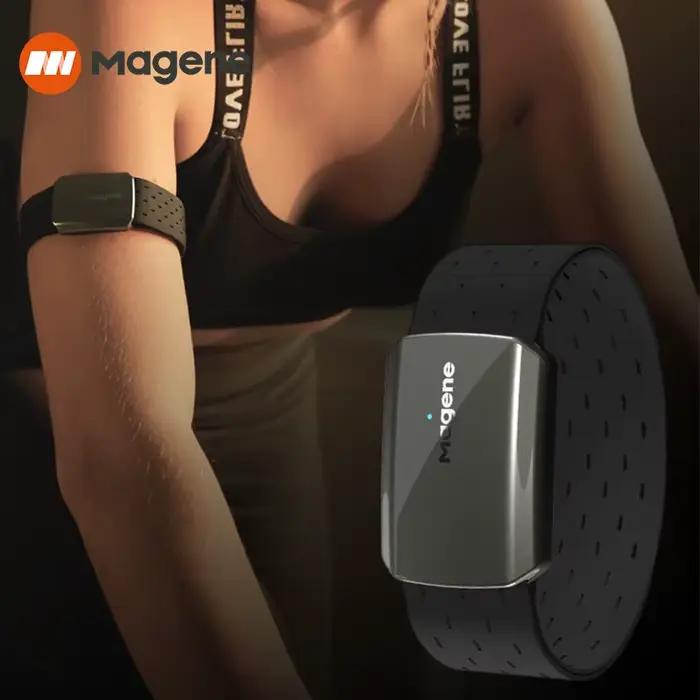 Magene moniteur de brassard de fréquence cardiaque double Mode Bluetooth ANT H803 capteur bras drago