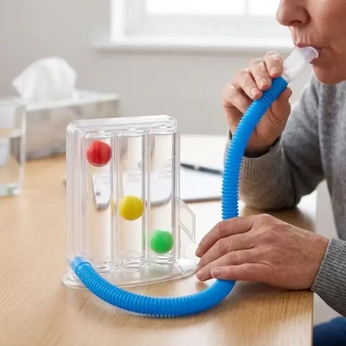 Entraîneur respiratoire à 3 balles, spiromètre, mesure de la capacité pulmonaire, amélioration de la