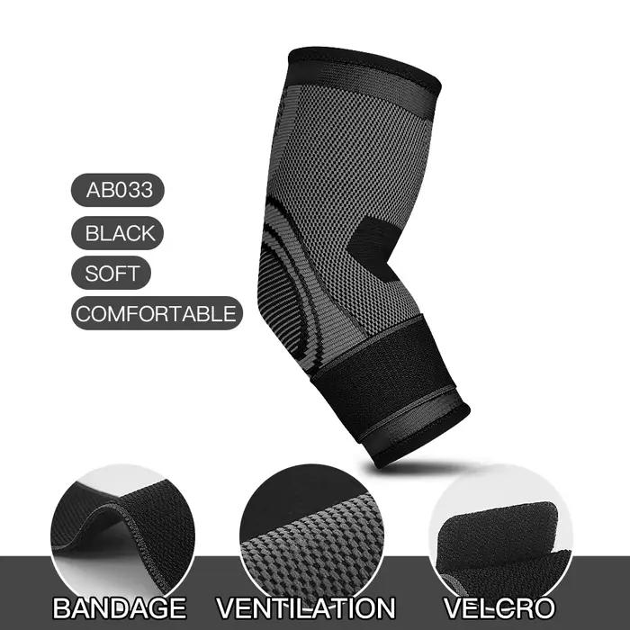 Coudière élastique en nylon, 1 pièce, protège-coude à compression, sport, sécurité, basket-ball, jeu