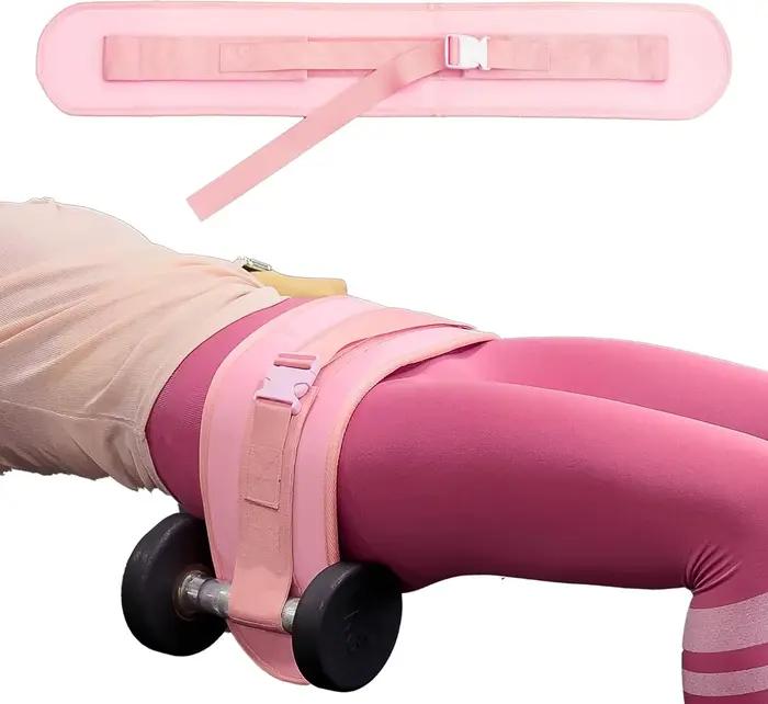 Ceinture d'exercice unisexe pour haltères, pour les poussées de hanche et l'entraînement efficace de