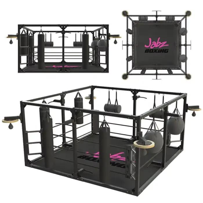 Équipement d'entraînement de boxe professionnel, Mini anneau de boxe pour sol de compétition, 4x4