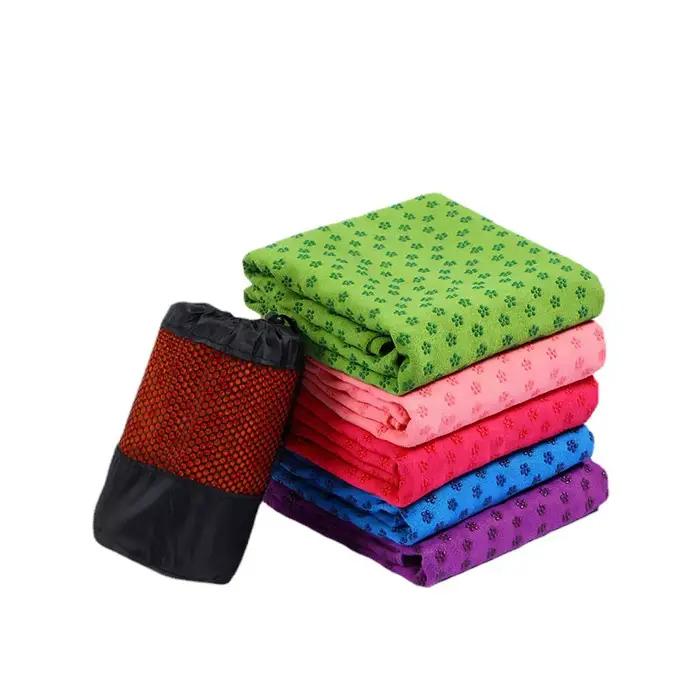 183*63 cm Portable anti-dérapant absorbant la sueur tapis de Yoga serviette tapis en tissu Ultra-min