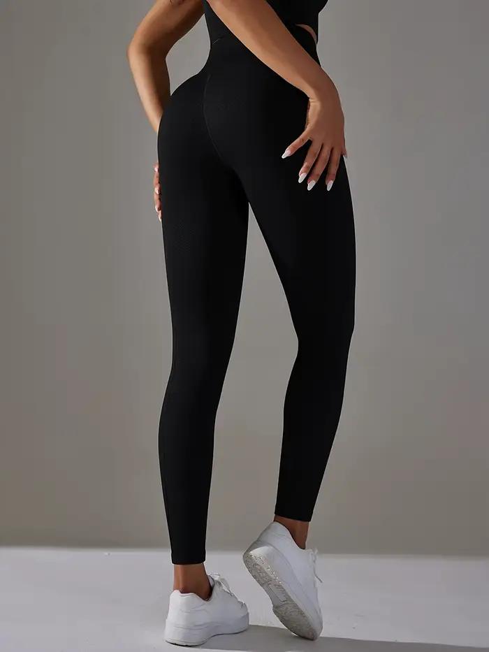 Pantalon de yoga de sport jacquard à pois de golf taille haute sans couture et levage des hanches